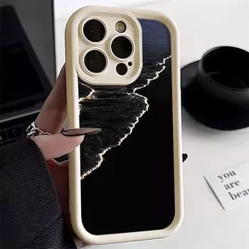 Мягкий чехол для телефона iPhone 15 Pro, чехол для iPhone 11 12 13 14 Pro Max XR XS X 7 8 Plus SE, противоударный силиконовый чехол с морской волной For iPhone SE 2020