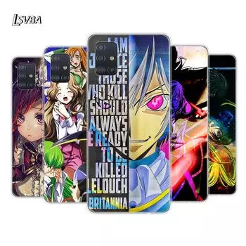 Мягкий чехол для телефона из мультфильма Код Гиас Лелуш для Samsung Galaxy A01 A11 A12 A22 A21S A31 A41 A42 A51 A71 A32 A52 A72 A02S Samsung A01