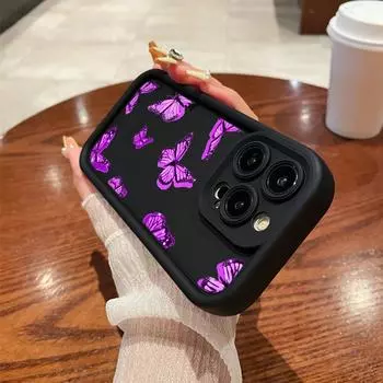 Мягкий чехол для телефона из ТПУ «Ангельские глазки» для Samsung A05 A04 A30 A50 A13 A23 A53 A14 A24 A34 A54 A15 A25 A35 A55 S20 S23 FE S24 Ultra Ae58 Арт-дизайн бабочки Samsung A03