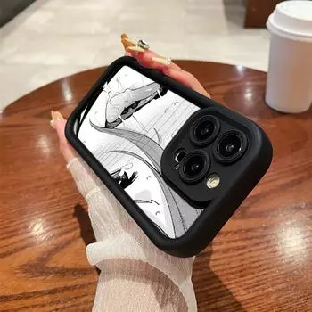 Мягкий чехол для телефона из ТПУ «Ангельские глазки» для Samsung A30 A50 A13 A23 A53 A14 A24 A34 A54 A15 A25 A35 A55 S20 S23 FE S24 Ultra Ae53 Аниме Девушка Мультфильм Япония искусство Samsung A03