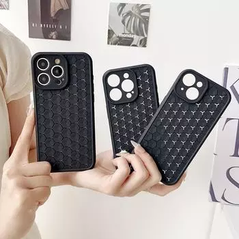 Мягкий чехол для телефона из ТПУ с водяным кубом и точным отверстием для iPhone 15 14 Plus 13 12 11 Pro Max iPhone 15 Pro чёрный