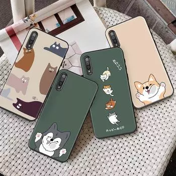 Мягкий чехол для телефона из ТПУ с милым рисунком собаки для Xiaomi Redmi Note 6 7 8 9 Pro Samsung GalaxyHuawei P Smart IPhone и т. д. Xiaomi Redmi Note 9S