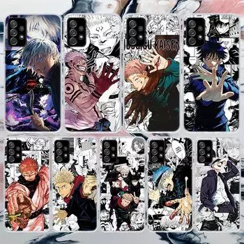 Мягкий чехол для телефона Jujutsu Kaisen Japan Anime для Samsung Galaxy A52 A53 A12 A13 A22 A23 A32 A33 A72 A73 5g A02s A03s A50s с узором Samsung A52