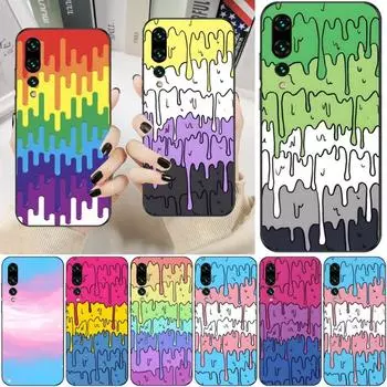 Мягкий чехол для телефона Kawaii Melts LGBTQ Design для Huawei P50 P40 P30 Pro Lite P Smart 2021 2019 Magic 3 Мягкий черный чехол для телефона Huawei P50