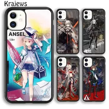 Мягкий чехол для телефона Krajews Amiya Ansel Arknights для iPhone 14 5 SE 6s 7 8 plus X XR XS 11 12 13 pro max Samsung S21 S22ultra iPhone 6plus