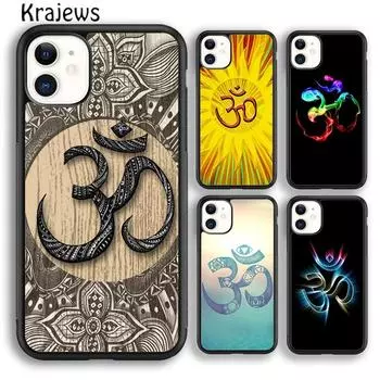 Мягкий чехол для телефона Krajews Aum om Namaste Symbol Zen Yoga для iPhone 14 5 6s 7 8 plus X XR XS 11 12 13 pro max Samsung S21 S22ultra iPhone 6plus