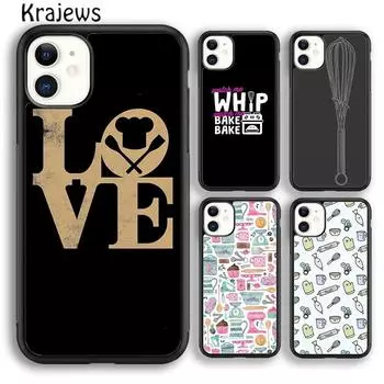 Мягкий чехол для телефона Krajews Baking Cook Chef для iPhone 14 5 6s 7 8 plus X XR XS 11 12 13 pro max Samsung Galaxy S21 S22 ultra iPhone 6plus