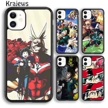 Мягкий чехол для телефона Krajews Boku no My Hero Academia, чехол для iPhone 14 5 6s 7 8 plus X XR XS 11 12 13 pro max Samsung S21 S22ultra iPhone 6plus