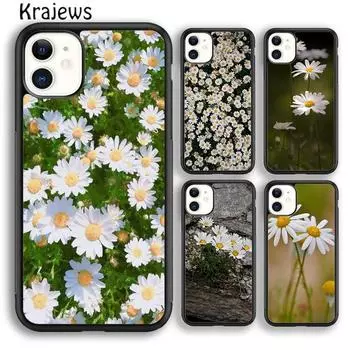 Мягкий чехол для телефона Krajews Daisy Flower для iPhone 14 5 6s 7 8 plus X XR XS 11 12 13 pro max Samsung Galaxy S21 S22 ultra iPhone 6plus