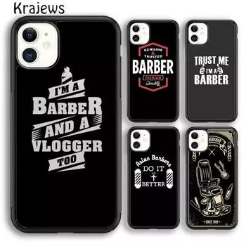 Мягкий чехол для телефона Krajews Love Barber Life для iPhone 14 5 SE 6s 7 8 plus 11 12 13 pro X XR XS max Samsung S21 S22ultra Plus iPhone 6plus