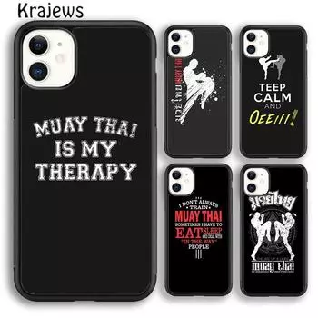 Мягкий чехол для телефона Krajews Muay Thai Martial для iPhone 14 5S 6S 7 8 plus X XR XS 11 12 13 pro max Samsung S21 S22 ultra Plus iPhone 6plus