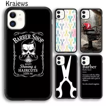 Мягкий чехол для телефона Krajews с забавным письмом в парикмахерской для iPhone 14 5 6s 7 8 plus X XR XS 11 12 13 pro max Samsung S21 S22 ultra iPhone 6plus