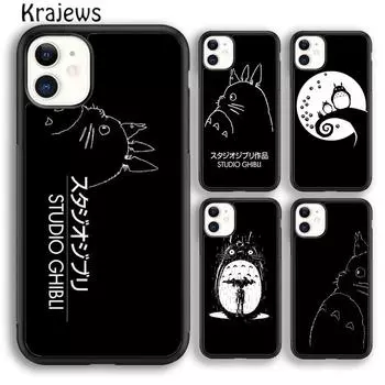 Мягкий чехол для телефона Krajews Studio Ghibli «Мой сосед Тоторо» для iPhone 14 SE 6 7 8 plus 11 12 13 pro XR XS max Samsung S21 22 iPhone 6plus