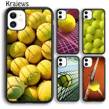 Мягкий чехол для телефона Krajews Tennis Ball Sport для iPhone 14 5 6s 7 8 plus X XR XS 11 12 13 pro max Samsung Galaxy S21 S22ultra iPhone 6plus