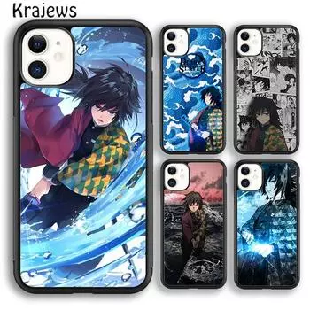Мягкий чехол для телефона Krajews Tomioka Giyuu Kimetsu no Yaiba для iPhone 14 SE 6 7 8 plus XR XS 11 12 13 pro max Samsung S21 S22 iPhone 6plus