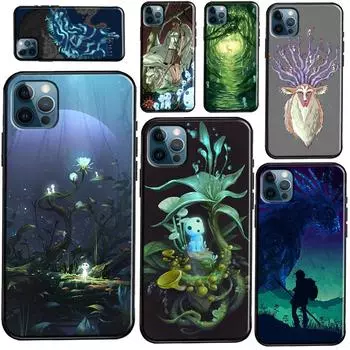 Мягкий чехол для телефона «Лесной дух принцессы Мононоке» для iPhone 11 13 Pro Max 12 Mini 6S 7 8 Plus X XR XS Max SE 2020 Fundas iPhone 5 5S SE