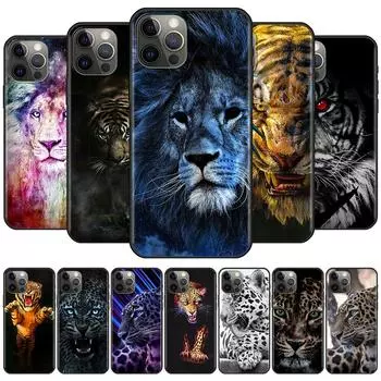 Мягкий чехол для телефона Lion Alpha Male Tiger для Apple iPhone 11 12 Pro Max SE 2020 7 8 Plus XR X XS 6 6S 5 5S, силиконовая задняя крышка iPhone 13