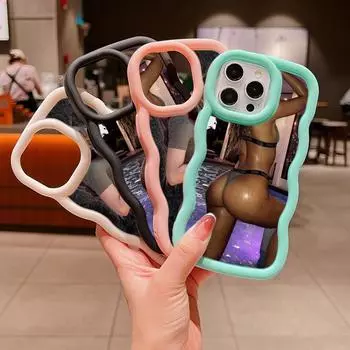 Мягкий чехол для телефона Macaron Big Wave для iPhone 11 12 13 14 15 Pro Max Samsung A13 A23 A14 A24 A53 A54 A55 Xiaomi Redmi Note 13 12C, чехол A50 Sommer Ray for iPhone 6(6s)