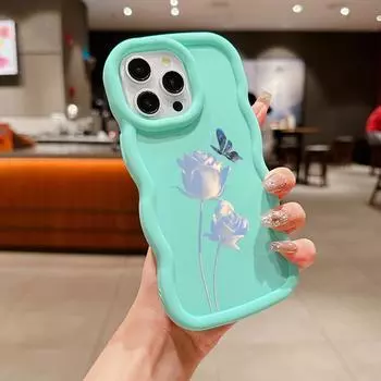 Мягкий чехол для телефона Macaron из ТПУ для iPhone 11, 12, 13, 14, 15 Pro Max SE X Xs Max XR 6 6s 7 8 Plus Tecno Camon 19 Realme C35 Ae61 Butterfly Design Art for iPhone 6(6s)(7)(8)