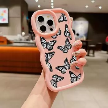 Мягкий чехол для телефона Macaron из ТПУ для Xiaomi Poco X3 X5 X6 M6 Pro Redmi 10c 12C 13C Redmi Note 9 10 11 12 13 Pro 10s 11s 12s, чехол Ae58 с бабочкой, арт-дизайн Poco X3 NFC(X3)(X3 Pro)