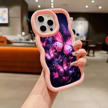 Мягкий чехол для телефона Macaron из ТПУ для Xiaomi Poco X3 X5 X6 M6 Pro Redmi 12C 13C Redmi Note 10 11 12 13 Pro 10s 11s 12s, чехол Ae65, милый чехол с бабочкой и цветком Poco X3 NFC(X3)(X3 Pro)