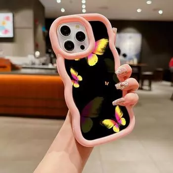 Мягкий чехол для телефона Macaron из ТПУ для Xiaomi Poco X3 X5 X6 M6 Pro Redmi 10C 12C 13C Redmi Note 9 10 11 12 13 Pro 10s 11s 12s, чехол Ae64 с бабочкой и цветочным рисунком Poco X3 NFC(X3)(X3 Pro)