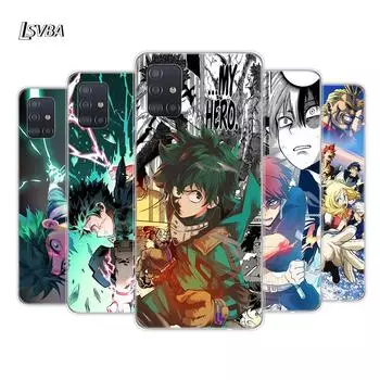 Мягкий чехол для телефона «My Hero Academy» с аниме для Samsung Galaxy A01 A11 A12 A22 A21S A31 A41 A42 A51 A71 A32 A52 A72 A02S Samsung A01