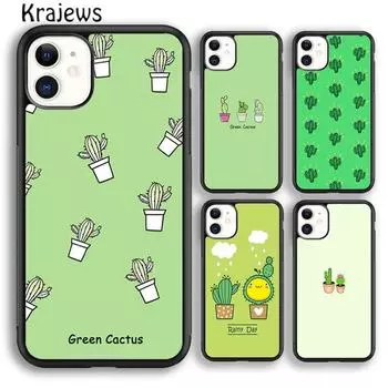 Мягкий чехол для телефона ярких цветов с принтом кактуса и динозавра для iPhone 14 5S SE 6s 7 8 plus X XR XS 11 12 13 pro max iPhone 6plus