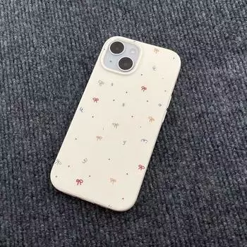 Мягкий чехол для телефона с цветным мультяшным бантом для Apple 14ProMax, XS Max, 12, 13, 14, 15 iPhone 8 Plus
