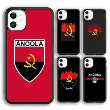 Мягкий чехол для телефона с флагом Анголы для iPhone 14 XR X XS Max 5S 6S 7 8 Plus SE 2020 11 12 13 Pro Max Mini Phone Cover iPhone 6plus