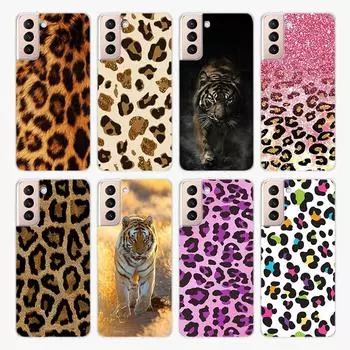 Мягкий чехол для телефона с изображением тигра и леопарда для Samsung Galaxy S22 Pro S21 S20 FE Ultra S10 S10E Lite S9 S8 Plus S7 S6 Edge Samsung S22 Ultra