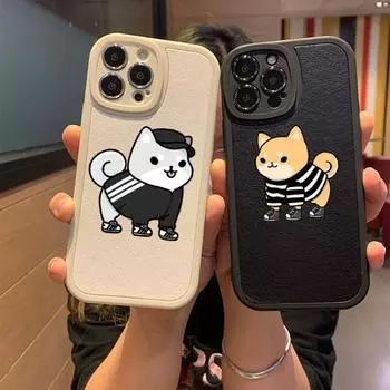 Мягкий чехол для телефона с милой мультяшной собакой для Apple Iphone 13 14 Pro 11 12 Mini Max X Xr Xs 8 7 Puls, силиконовый чехол из овечьей кожи iPhone 7