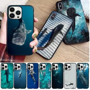 Мягкий чехол для телефона с океанской китовой акулой для iphone 14pro 11pro 12 13pro max 5S 6s xs 7 8plus SE xr 12mini Coque, чехлы Iphone 5 5S