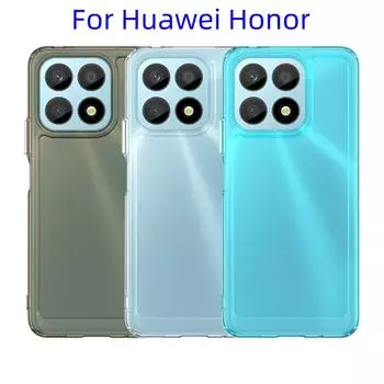Мягкий чехол для телефона с полной защитой на 360° для Huawei Honor.Mate 50,Mate 50E,nova 9 Pro,nova 10,nova 11,Honor 50 Pro,Honor X40i,Honor X7a... Honor X50i синий