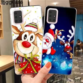Мягкий чехол для телефона с Рождеством и Новым годом для Samsung S10 S20 Plus Ultra A10 A20 A30 A40 A50 70 A51 A71 A7 A9 Note 10 Pro A10