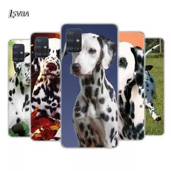 Мягкий чехол для телефона с собакой далматина для Samsung Galaxy A01 A11 A12 A22 A21S A31 A41 A42 A51 A71 A32 A52 A72 A02S Samsung A01