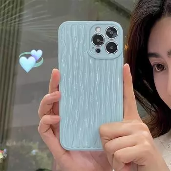Мягкий чехол для телефона с водной рябью для iPhone 11 12 13 14 15 Pro Max X Xs XR Max, силиконовый чехол-бампер с конфетами iPhone 15 Pro Max чёрный