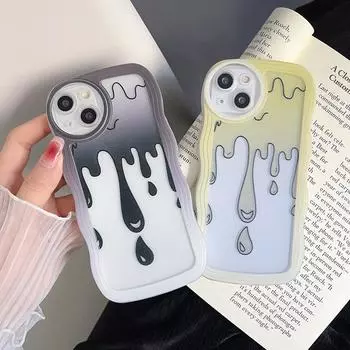 Мягкий чехол для телефона с волнами для Redmi Note 12 Pro Note 11 Realme C55 C53 OPPO A58 Reno 10 5G IPhone 15 Samsung S23 S24 Ultra A54 A53 Infinix Infinix Hot 10 Play
