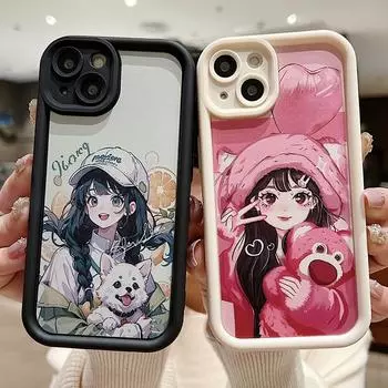 Мягкий чехол для телефона Samsung A14 A34 A54 A53 S23 S24 Ultra Redmi Note 12 Pro Note 11 Realme C55 C53 OPPO A58 Reno 10 5G IPhone 15 Tecno Spark 10 Infinix Hot 10