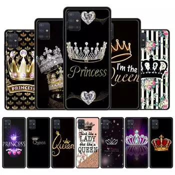 Мягкий чехол для телефона Samsung Galaxy A51 A71 A21s A31 A41 M31 A11 A12 M51 A32 5G M30s A91 A42 Чехол Funda Diamond Crown Printing Samsung A01