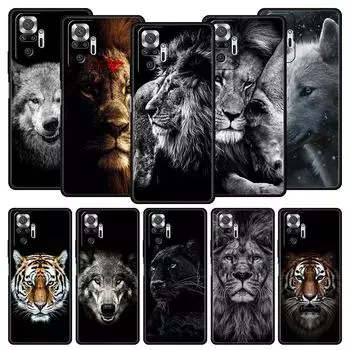 Мягкий чехол для телефона Xiaomi Redmi Note 10 11 9 8 Pro 9S 7 8T 9T 9A 8A 9C K50 K40 игровой чехол черный гепард тигр лев животные Redmi Note 10Pro