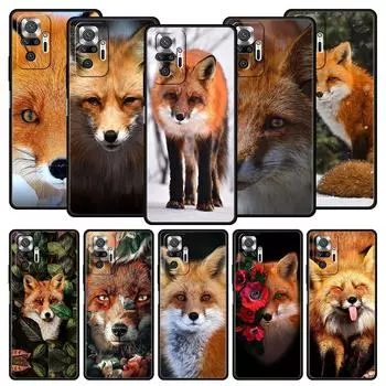 Мягкий чехол для телефона Xiaomi Redmi Note 10 11 9 8 Pro 9S 7 8T 9T 9A 8A 9C K50 K40 игровой силиконовый чехол-бампер милый подарок с красной лисой Redmi Note 8