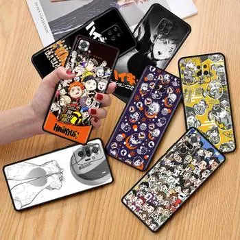 Мягкий чехол для телефона Xiaomi Redmi Note 10 9 11 Pro 10S 9S K40 8 9A 9C 9T 7 10C 8T, силиконовый чехол Haikyu!! Аниме Shell Capa Redmi Note 7