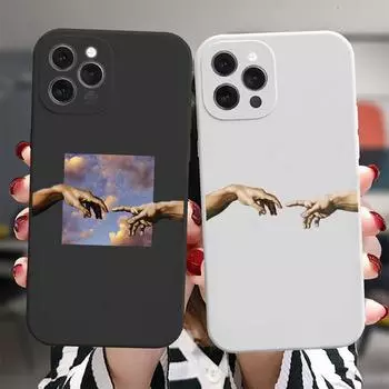 Мягкий чехол для телефона «Забавное ручное создание Адама» для iPhone 13 12 Pro MAX 11 Pro Max 6S 7 8 Plus XS Max XR XS, чехол ярких цветов iPhone 7 8 SE2