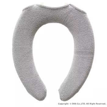 Мягкий чехол для унитаза OKA Seeds Special Type Серая подушка для сиденья Мягкая толстая тканая антибактериальная устойчивая к запахам Мягкая U-образная (Крючок для туалета)