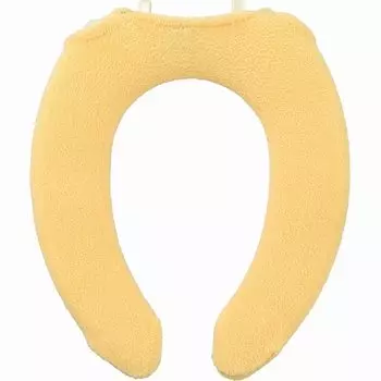 Мягкий чехол для унитаза OKA Seeds Special Type Yellow Cushion, мягкий, плотный, тканый, антибактериальный, устойчивый к запахам, мягкий, U-образный (Крючок для туалета)