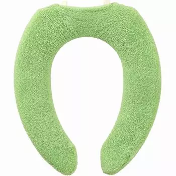 Мягкий чехол для унитаза OKA Seeds Special Type Green Cushion, мягкий, плотный, тканый, антибактериальный, устойчивый к запахам, мягкий, U-образный (Крючок для туалета)
