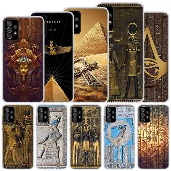 Мягкий чехол «Египет Нефертити Анубис Анк Фараон» для Samsung Galaxy A52 A53 A32 A22 A12 5G, чехол для телефона A33 A23 A13 A72 A73 A02S A03 Samsung A02S