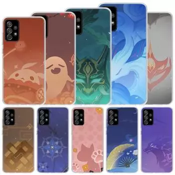 Мягкий чехол Game Genshin Impact для Samsung Galaxy A52 A53 A32 A22 A12 5G, чехол для телефона A33 A23 A13 A72 A73 A02S A03S A42, чехол Shel Samsung A02S