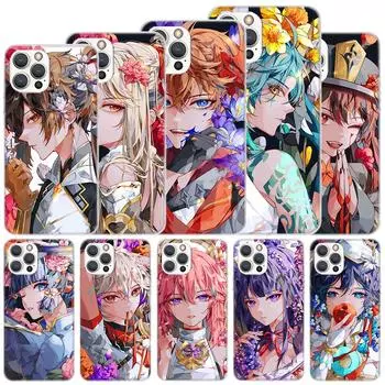 Мягкий чехол Genshin Impact Raiden Shogun Baal для iPhone 11 12 13 Mini 14 Pro Max Apple Phone Cover X XS XR SE 7 Plus 8 + 6 6S 5S iPhone 11